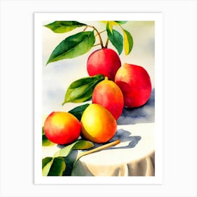 Guava Italian Watercolour fruit Art Print