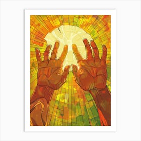 Hands Of Jesus Art Print