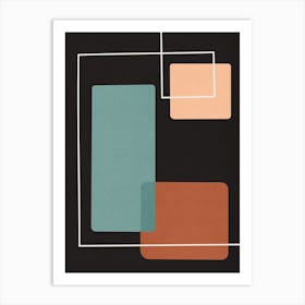 Geometry with expressive squares 8 Art Print