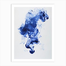 Blue Smoke 1 Art Print