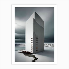 Building In The Snow 2 Art Print