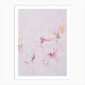 Light Pink Flower Painting Art Print