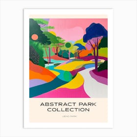 Abstract Park Collection Poster Ueno Park Tokyo 3 Art Print