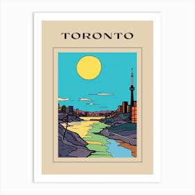 Minimal Design Style Of Toronto, Canada 3 Poster Art Print