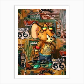 Jerry Gangster Art Print