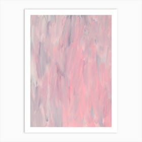 Pink Abstract Painting Art Print