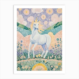 Magic Mosaic Unicorn Art Print