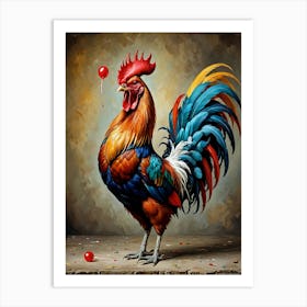 Rooster 3 Art Print