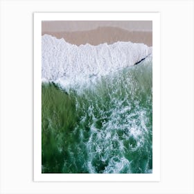 Wave And Beach Art Print