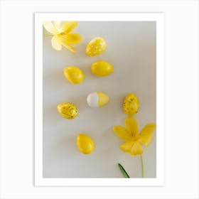 Yellow Easter Eggs 1 Art Print