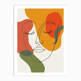 Abstract Portrait Of A Woman 34 Art Print