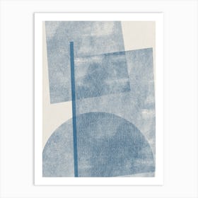 'Blue Squares' Art Print