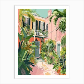 Garden District Storybook Illustration 2 Art Print