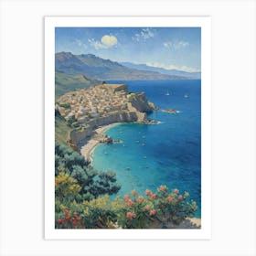 Turquoise Dreamscape Sardinia Art Print