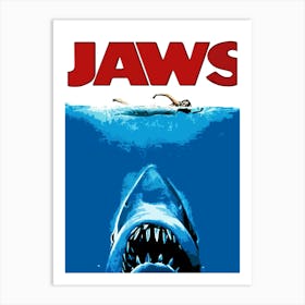Jaws movies Art Print