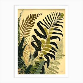 Ribbon Fern Rousseau Inspired Art Print