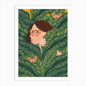 Lady in the Wild Art Print