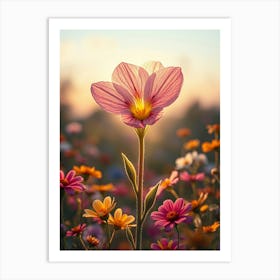 Flower In A Field Art Print