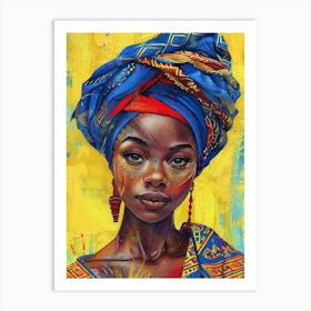 African Woman 12 Art Print