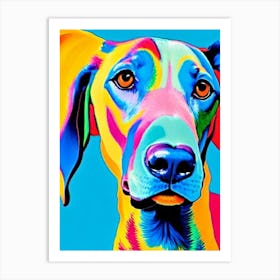 Doberman Pinscher 2 Fauvist Style Dog Art Print
