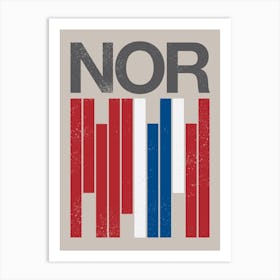 Norway Flag Art Print