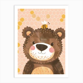 Bee Bear 1 Art Print