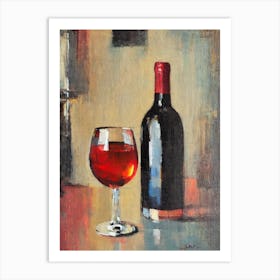 Tempranillo 1 Oil Painting Cocktail Poster Art Print