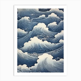 Waves In The Sky Art Print