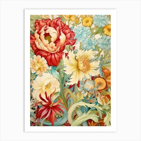 Floral Wallpaper 33 Art Print