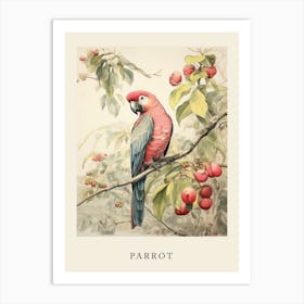 Beatrix Potter Inspired  Animal Watercolour Parrot 2 Art Print