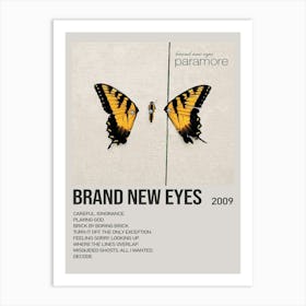 Brand New Eyes Paramore Brand New Eyes 2009 Poster Art Print