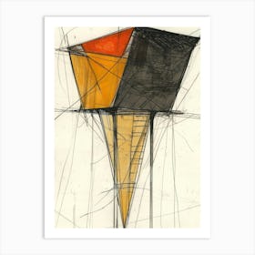 'Concrete Pyramid' Art Print