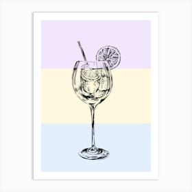 Aperol Spritz Art Print Gin And Tonic Art Print