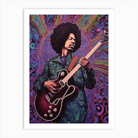 Jimi Hendrix Purple Haze 8 Art Print