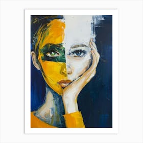 Face Of A Woman 96 Art Print