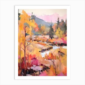 Autumn Gardens Painting Lotusland Usa 4 Art Print