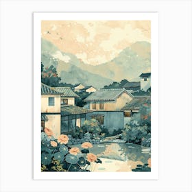 Ishigaki Japan 1 Retro Illustration Art Print