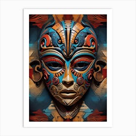 Mask Of The Gods 1 Art Print