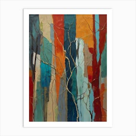 Abstract Tree Painting Art Print