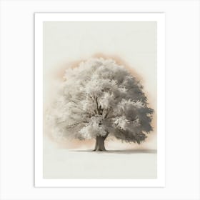 White Tree Art Print