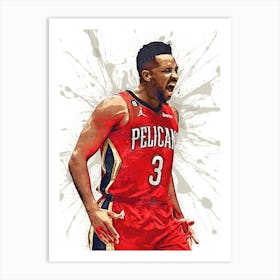 Cj Mccollum New Orleans Pelicans Art Print