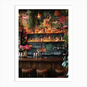 Tropical Bar Art Print