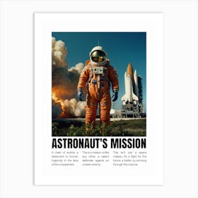 Astronaut on a Mission Art Print