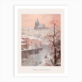 Dreamy Winter Painting Poster Prague Czech Republic 1 Art Print