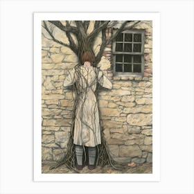 Woman In A Tree Art Print