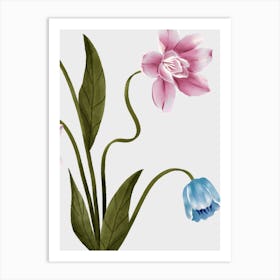 Watercolor Flowers 35 Art Print