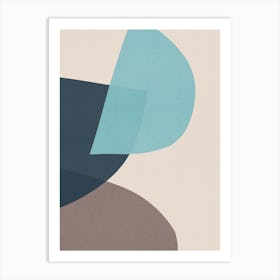 Geometry with expressive circles 4 Art Print