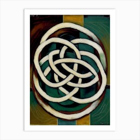 Celtic Knot Symbol Abstract Painting Art Print