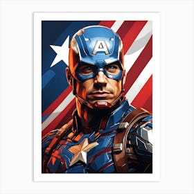 Captain America Art Print