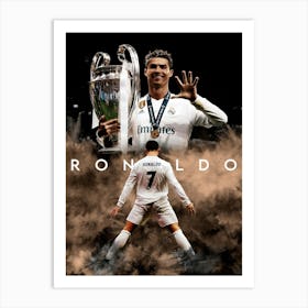 Ronaldo Champion League Art Print